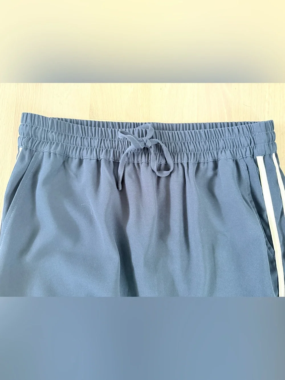 NWT Evereve Z Supply Saunder Midi Track Skirt Blue Eclipse Size Medium - Picture 4 of 11